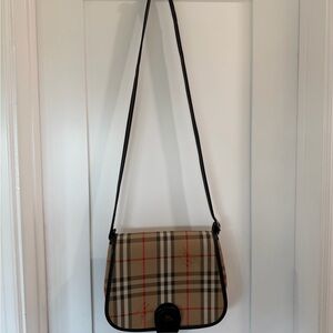 Burberry Tan and Black Crossbody Bag